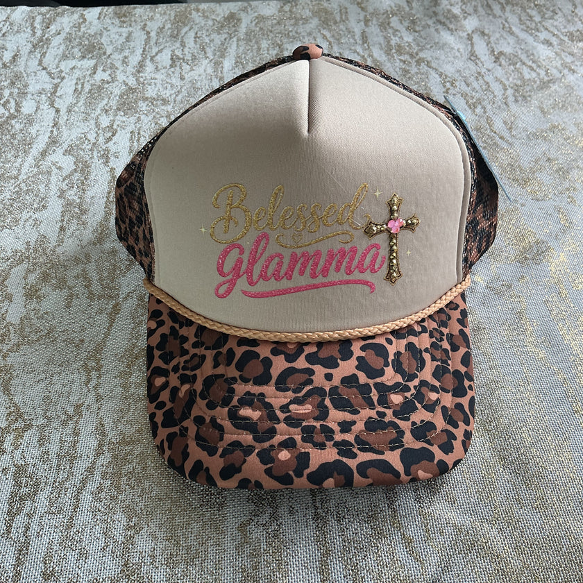 Blessed Glam Ma Cheetah Trucker Hat