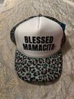 Blessed MAMACITA Cheetah print teal green